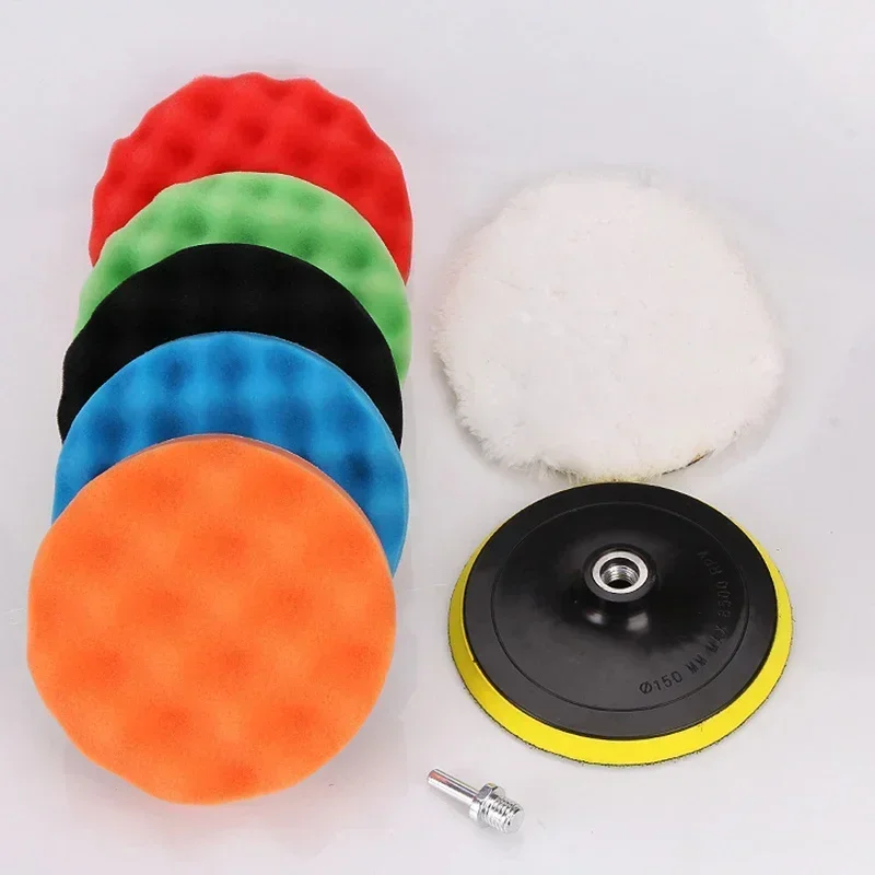 8Pcs Car Polishing Pads Kit 3/ - огляд і ціна Polish Pad Set Buffer